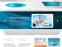 Tablet Screenshot of elitedental.es